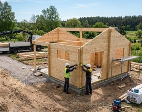 Medinio namelio pristatymas ir montavimas: kaip pasiruošti sklypą ir kiek laiko tai užtrunka Medinio namelio pristatymas ir montavimas: kaip pasiruošti sklypą ir kiek laiko tai užtrunka